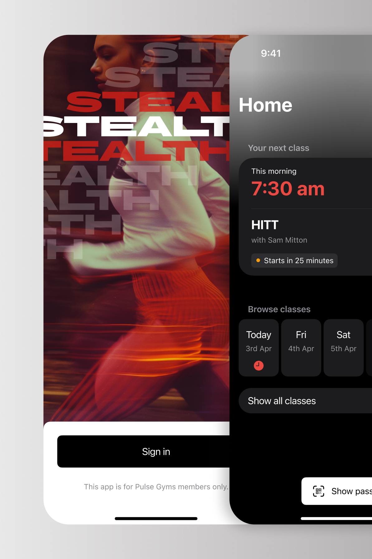 Stealth gyms brand example